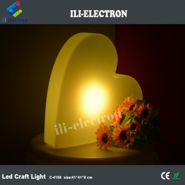 Heart shape illuminated led decorative lamp