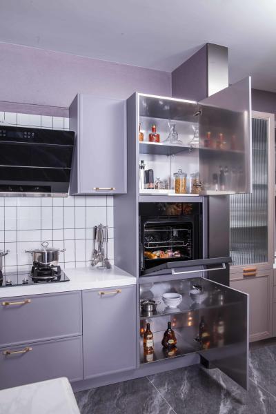 Stainless Steel Kitchen Cabinet - Out Drawer Organizer For Dish & Utensil Storage