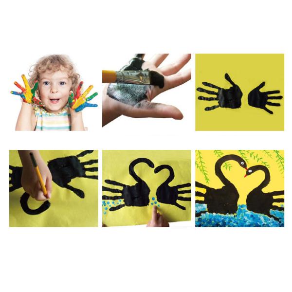 Non-toxic Finger Paint / Poster Paint  4 Colors, 6 Colors, 8 Colors set washable for kids diy painting water color paint