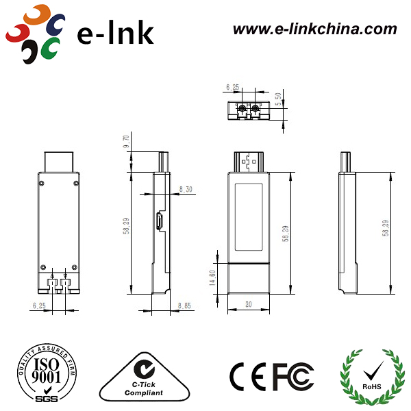 10ГХз 4К кс 2К 30фпс мини Хдми над конвертером наполнителя оптического волокна до 300м