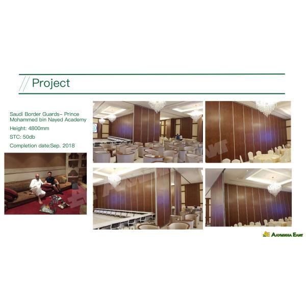Conference Operable Partition Wall System Soundproof And Folding Walls