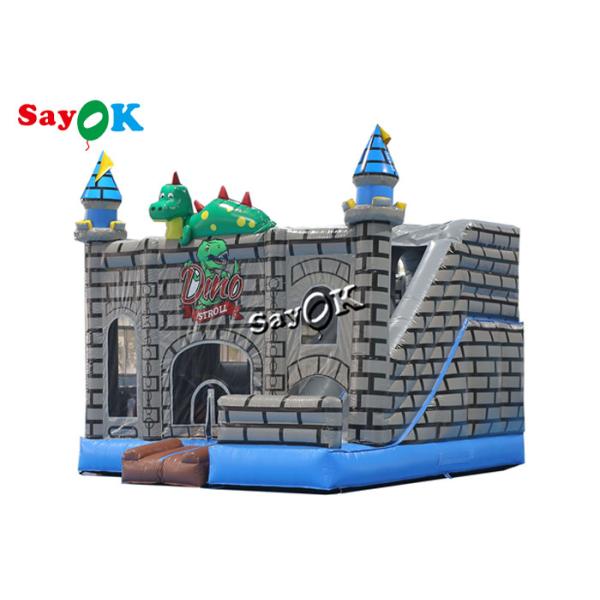 ディーノの散歩の球ピットのプールが付いている膨脹可能な跳ね上がりの家のスライド