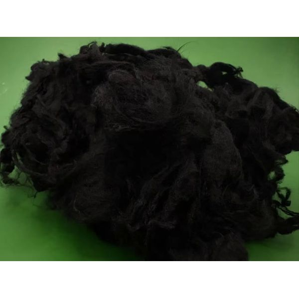 Black 1.2D*38mm Virgin Polyester Staple Fiber High Quality for Spinning