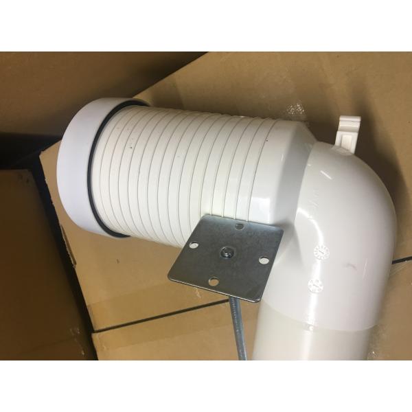 Standard PVC Toilet Bowl Pipe , Toilet Waste Fittings 102mm Hole Diameter