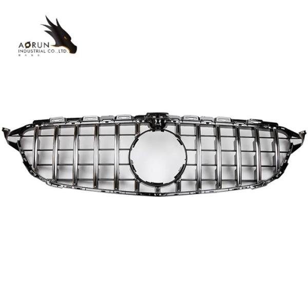 Car Front Bumper Grille Grill For Mercedes Benz C Class W205 2014-2018 Diamond Style Racing Grills