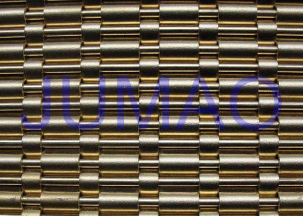 Curved Mesh Architectural Metal Fabric Flexible Open Weaves For Interior Design