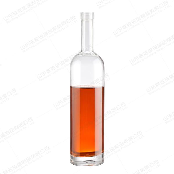 Custom Crystal Glass Wine Bottles 500ml 750 ml for Hot Stamping and Roll On Sealing