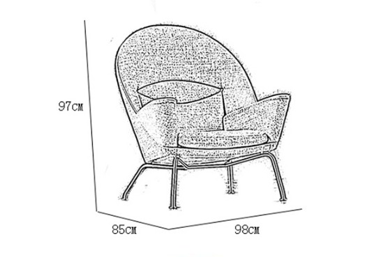 Luxury Modern Fabric Leisure Chair Designer Living Room Confoetable Leisure Chair