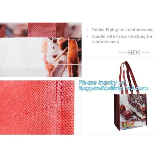 Shopping printing fabric insulated foldable bag, custom pp non woven bag tote bag, Wholesale Clothe Storage Non Woven Ba