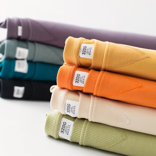 Nonwoven Cotton Plain Crew Neck Sweatshirt Custom Logo