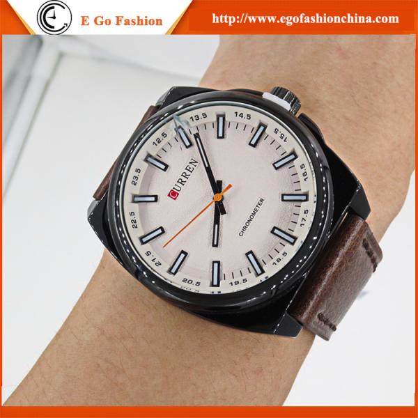 Vampire's Dairy Movie Watch Stainless Steel Back Watch CURREN 8168 Mens Watches Leather