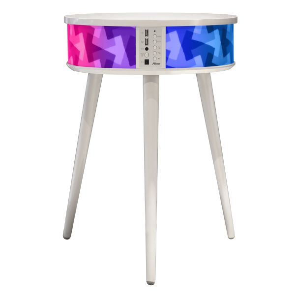 Wholesale Portable table Speaker with LED light built in Wireless charging Touch control Bedside big Table Speaker 