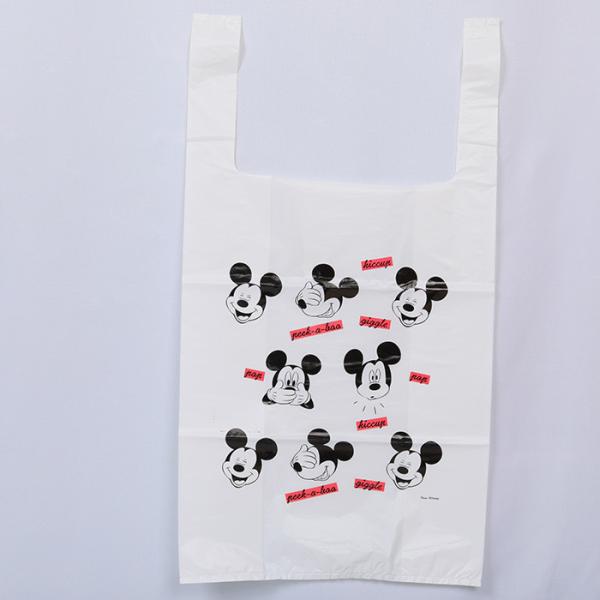 T-shirt biodégradable sacs de rangement T-shirt compostable sacs d'épicerie en plastique 30x40cm