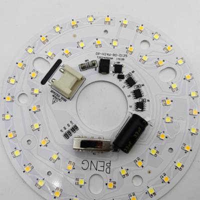 Dia125mm 4.9inch 24W LED Ceiling Fan Light Retrofit Kit Ceiling Light Replacement Kit 5CCT 3000K 3500K 4000K 5000K 6000K Adjustable 12W 18W 24W Switch, 2800LM 120V ETL  2  4 Watts