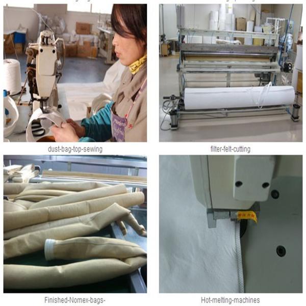 Nonwoven Dust Industrial Filter Bags PTFE Membrane PPS P84 Fms