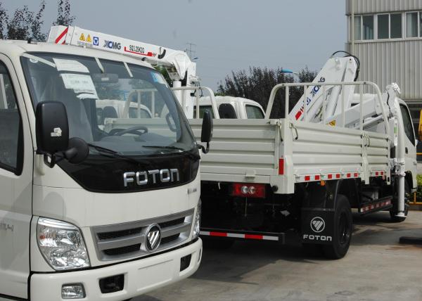 Durable 3.2 Ton Lifting Telescoping Boom Truck Mounted Crane , 6.72 T.M