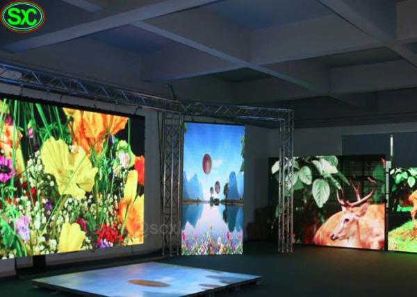 Exposição conduzida interna da cor completa do assoalho de P8.9 grande RGB, 5 anos de garantia