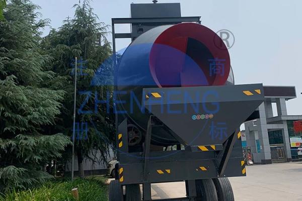 Planta YHZM75 de tratamento por lotes concreta móvel com o misturador de concreto do cilindro JZM1500