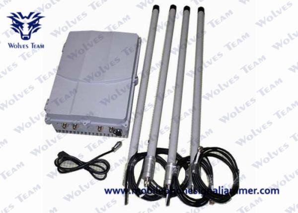 Powerful 120W Waterproof Mobile Phone CDMA GSM PCS DCS 3G Signal Jammer