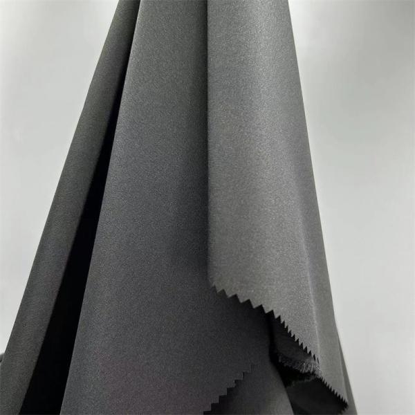 Spring Polyester 150D Weft Knitting Fabric 150D*150D+40D 98% Polyester 2% Spandex 166GSM