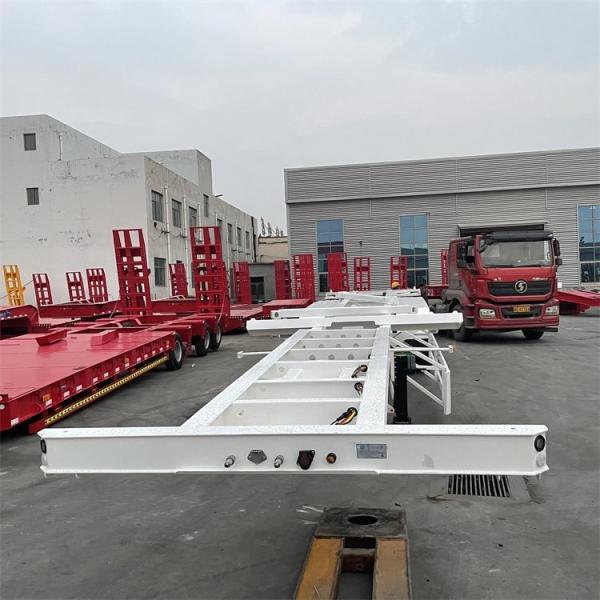 Container Transportation Skeleton Heavy Trailer With ABS Brake 11R22.5 Tire
