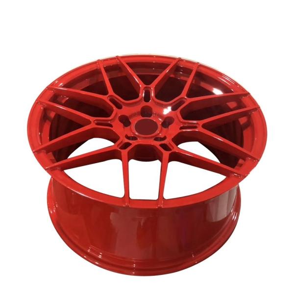 18'' 19'' 20'' 21'' 22 InchRed Colour polished  Monoblock Forged Alloy Wheels Rims For Luxury Car