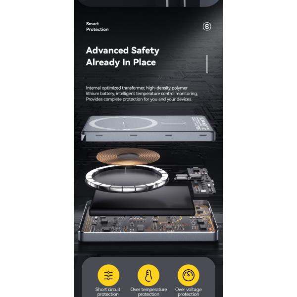 ESSAGER KR-W002 Series Mini Wireless Power Banks Ultra Thin 5000mah