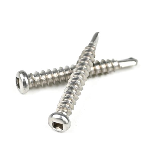 Acier inoxydable à entraînement carré Pan Head Self Drilling Tapping Screws Sus410 L/C Délai de paiement