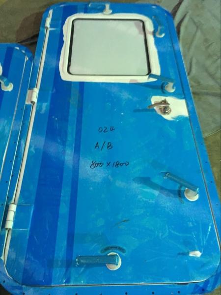 Porte étanche aux intempéries marine en alliage d'aluminium avec fenêtre certifiée CCS
