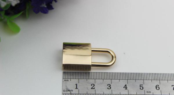 Korean style zinc alloy gunmetal color decorative lock with keys for bags
