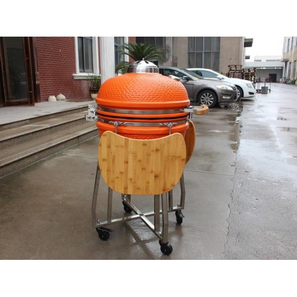 БАРБЕКЮ оранжевой нержавеющей стали грилей 57*65cm Kamado керамической вспомогат