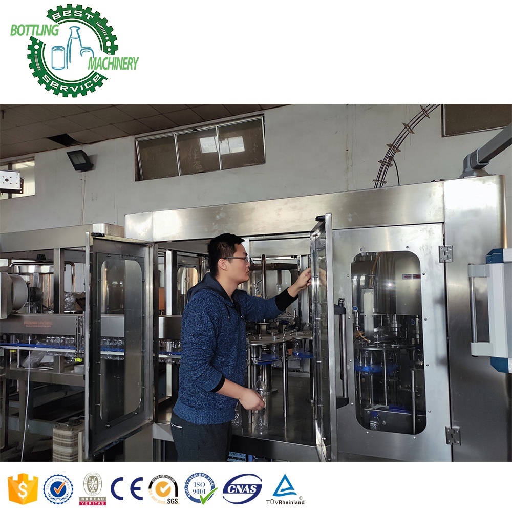 Auto 3000bph Fertilizer Dish Soap Alcohol Liquor Wiper Washer Fluid 300ml 350ml 500ml Bottle Water Bottling Line Plant System