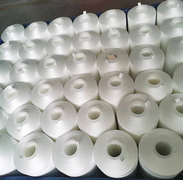 Soft Winding 100% Raw White Polyester Embroidery Thread 120D/2 ready for dyeing