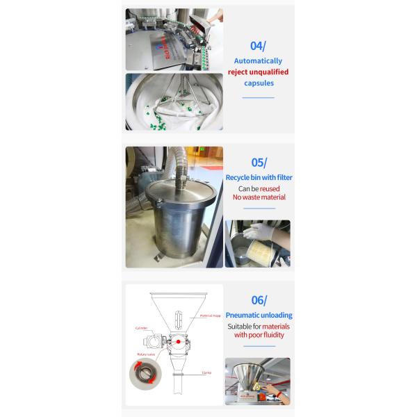 5.5kw capsule Filling Machine For Pharmaceutical Hard Capsule