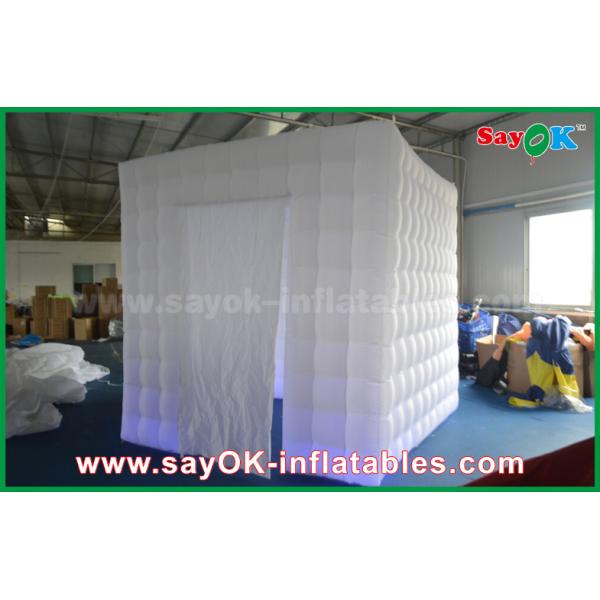 Раздувная студия фото освещая 2.5m 1 шатер будочки фото Photobooth кабины двери раздувной с занавесом велкро