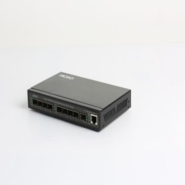 8 100M SFP Fiber Ports 1 Gigabit Combo Uplink Port Fiber Optic Switch