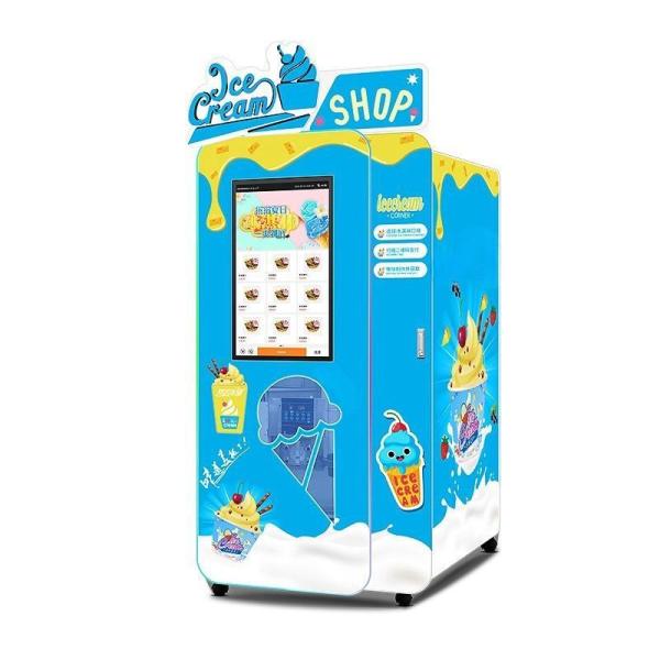 Full Automatic 100L Ice Cream Vending Machine with Freezing Pasteurizing Process