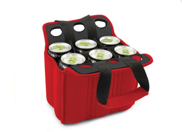 Strong durable Custom logo travel packing bags for 6 cans beer