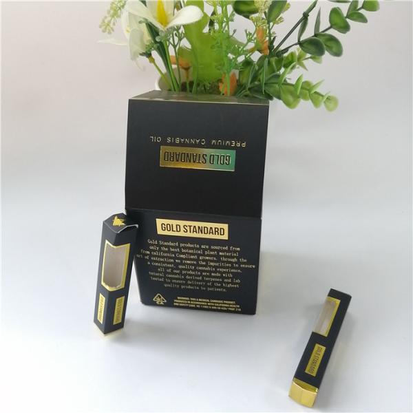 papel revestido de carimbo quente de garrafa de óleo do cartucho CBD de Vape das caixas de presente feitas sob encomenda de 350g 400g