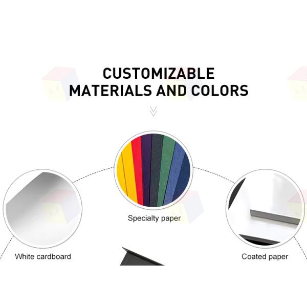 Wholesale Custom Logo Paper Hard Cardboard Black Magnetic Box Gift Packaging With Paper Tray