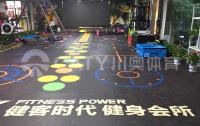 vibration resistant Glue free Gym Flooring Rubber Tile for Sports