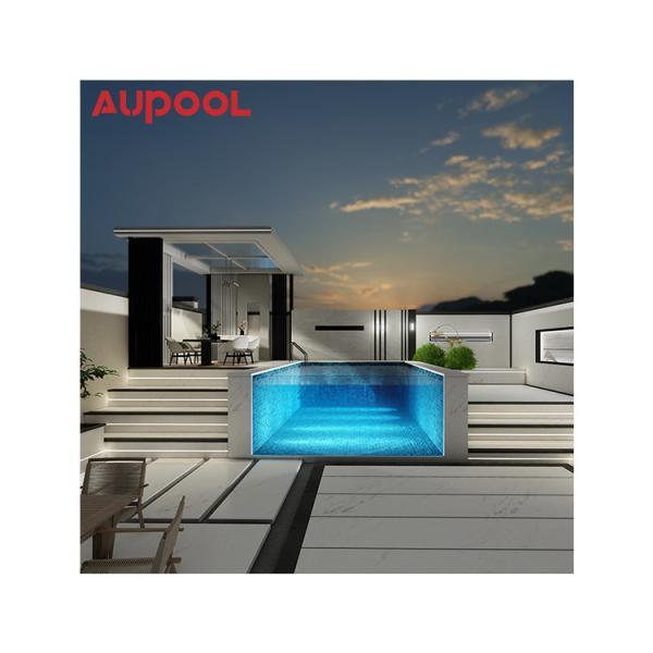 Tecnologia patenteada Cobertura de piscina de policarbonato de largura 4-5m para piscina familiar