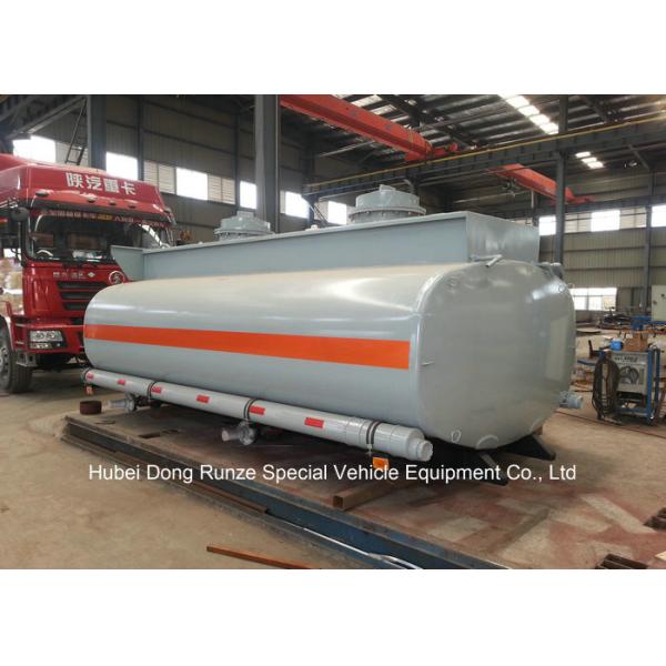 Hydrochloric Acid Tank Body For Lorry Trucks Steel Lined PE 16mm -18mm 8CBM-