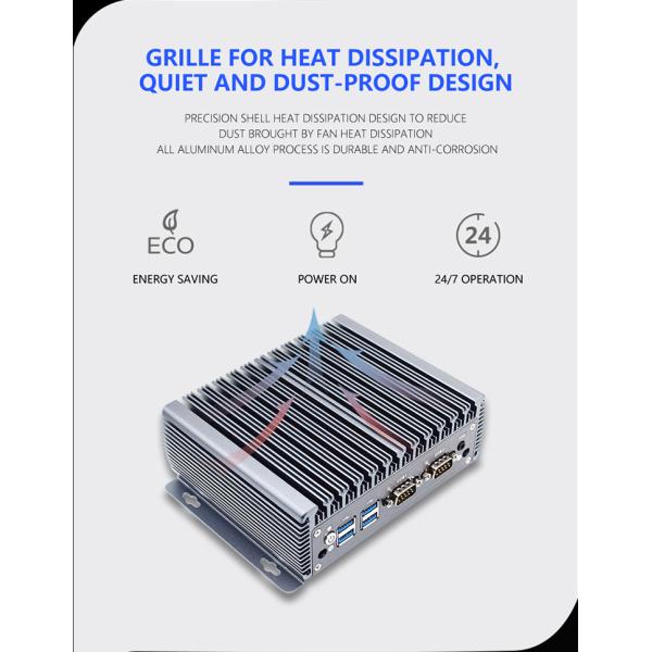 Pocket Desktop Mini Computer Celeron J4125 I5-4200U 4core DDR4 Dual LAN HD VGA 6RS232