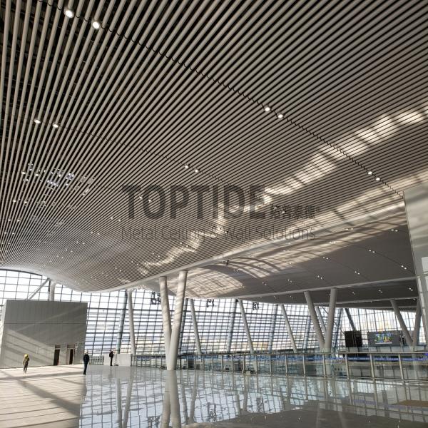 Building Outdoor Metal Suspended Facade Acoustic Panel Perforated Aluminum Ceiling Tiles