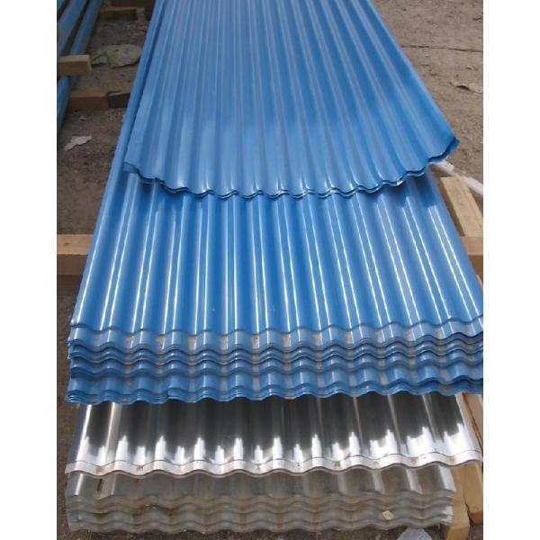 Bule Galvanized Roofing Steel Sheet Water Ripple Type 18-76-800mm
