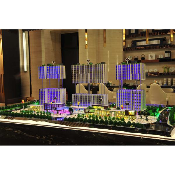 Здание пластической массы на основе акриловых смол миниатюрное моделирует отрезо