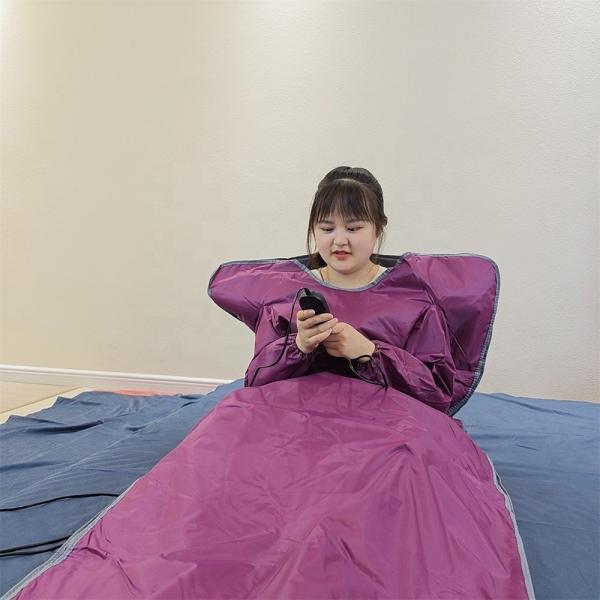 Customizable Plugs Type Infrared Sauna Blanket for Tourmaline Therapy and Relaxation