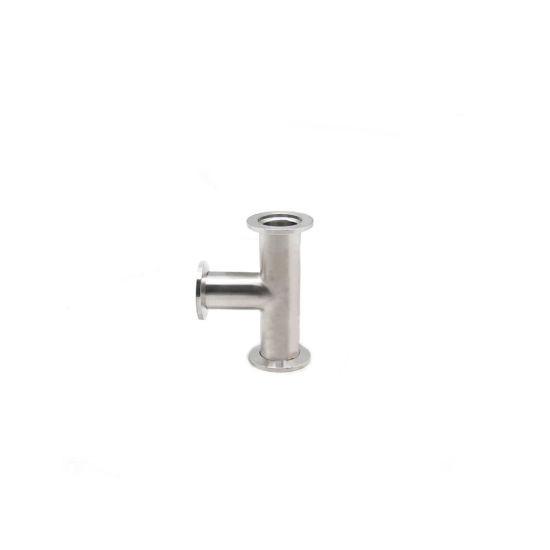Ss 316L Vacuum Kf Fittings Tee And Cross / Sanitary Tube Fittings