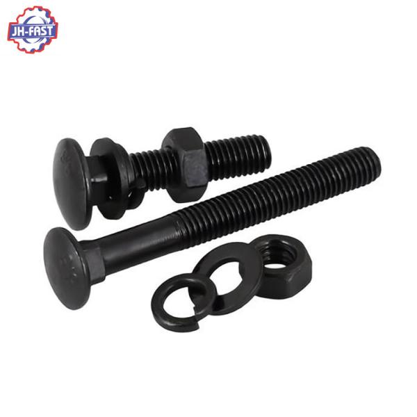 Grampos de carro de aço inoxidável GB padrão Finitura de zinco Grampos de pescoço quadrado Cabeça de cogumelo
